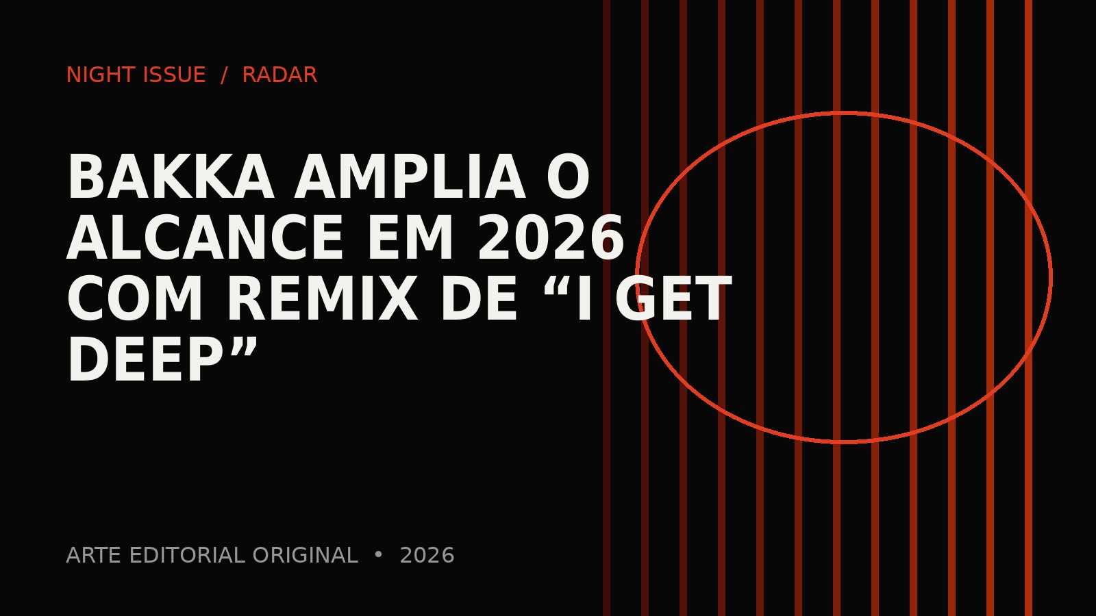 Imagem relacionada a Bakka amplia o alcance em 2026 com remix de “I Get Deep”
