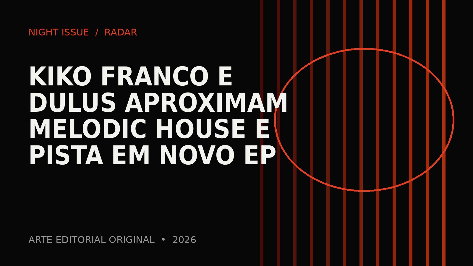 Imagem relacionada a Kiko Franco e Dulus aproximam melodic house e pista em novo EP